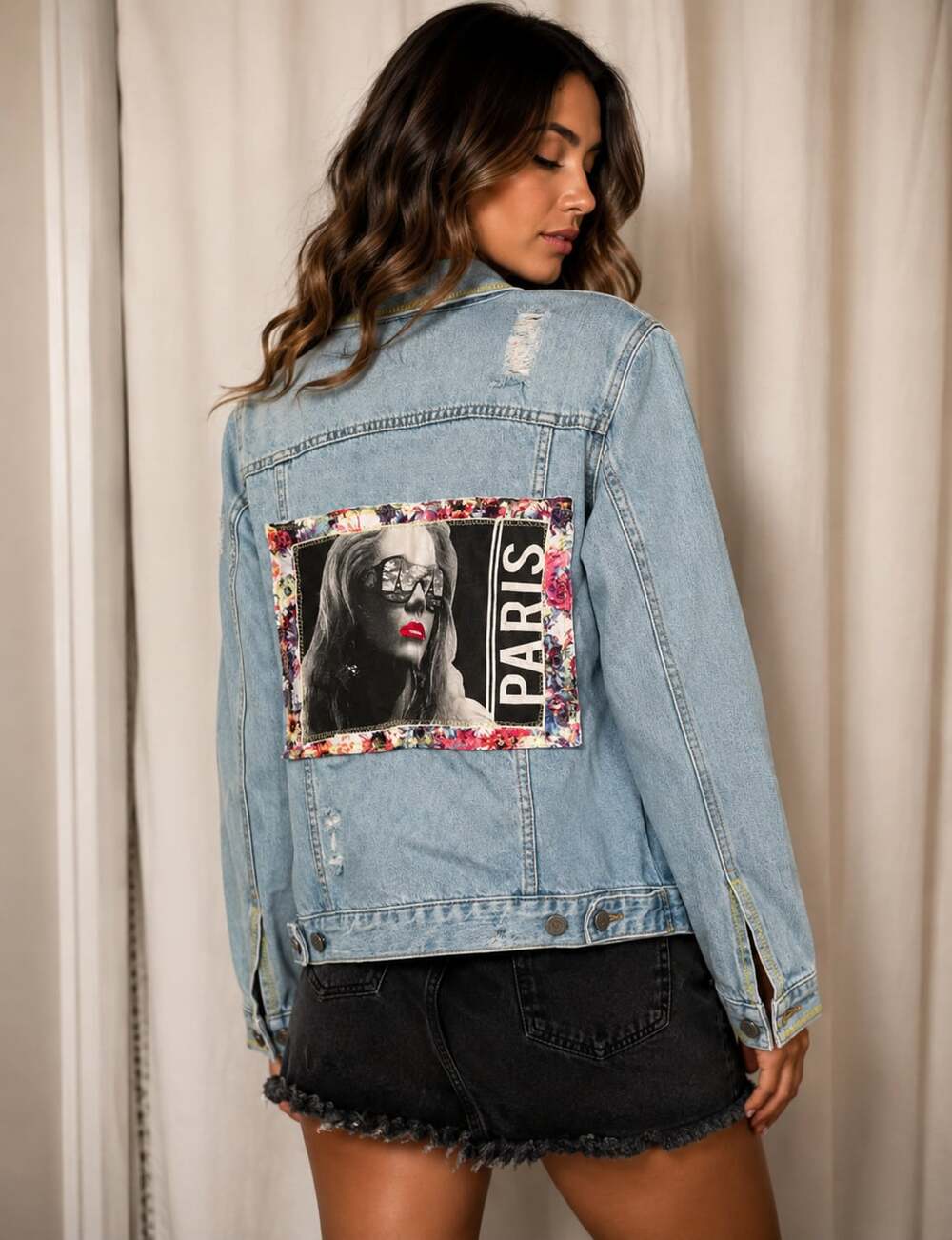 GAP Chelsea & Violet Embroidered Distressed Denim